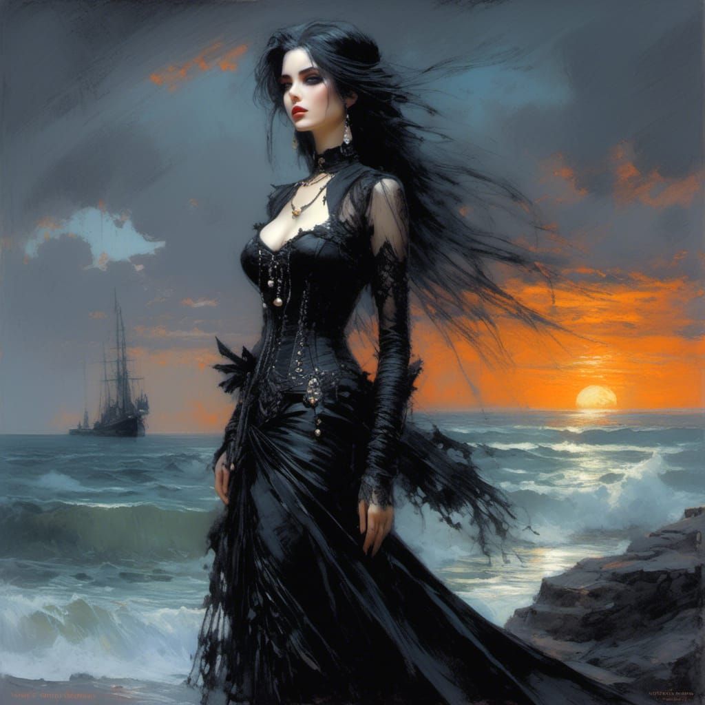 Down by the Sea  .. She waits for Thee ..