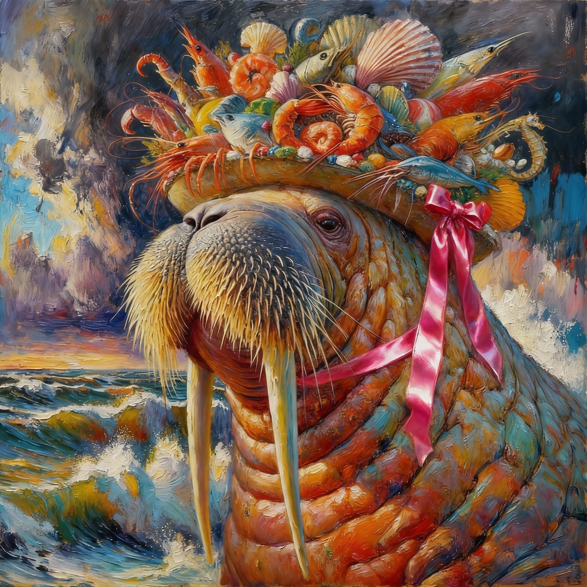 Aunt Justine, never got over her hippy time. "Love and peace and many fish to you all."