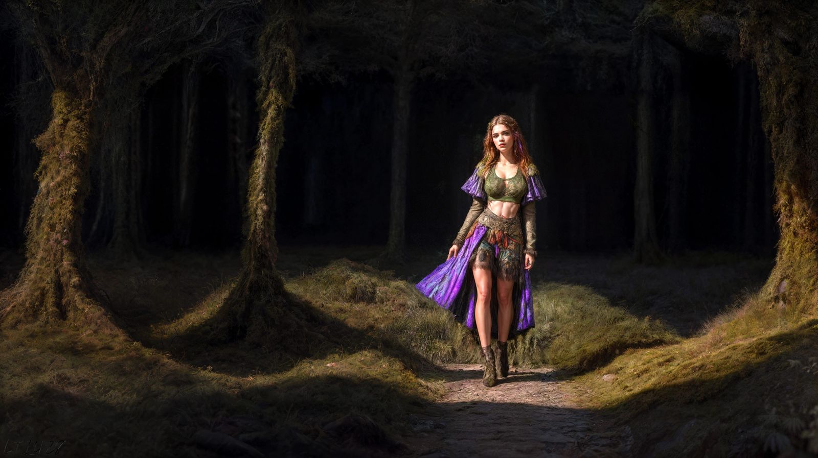 Qwen Yet Another Mossy Forest Crazy Outfit