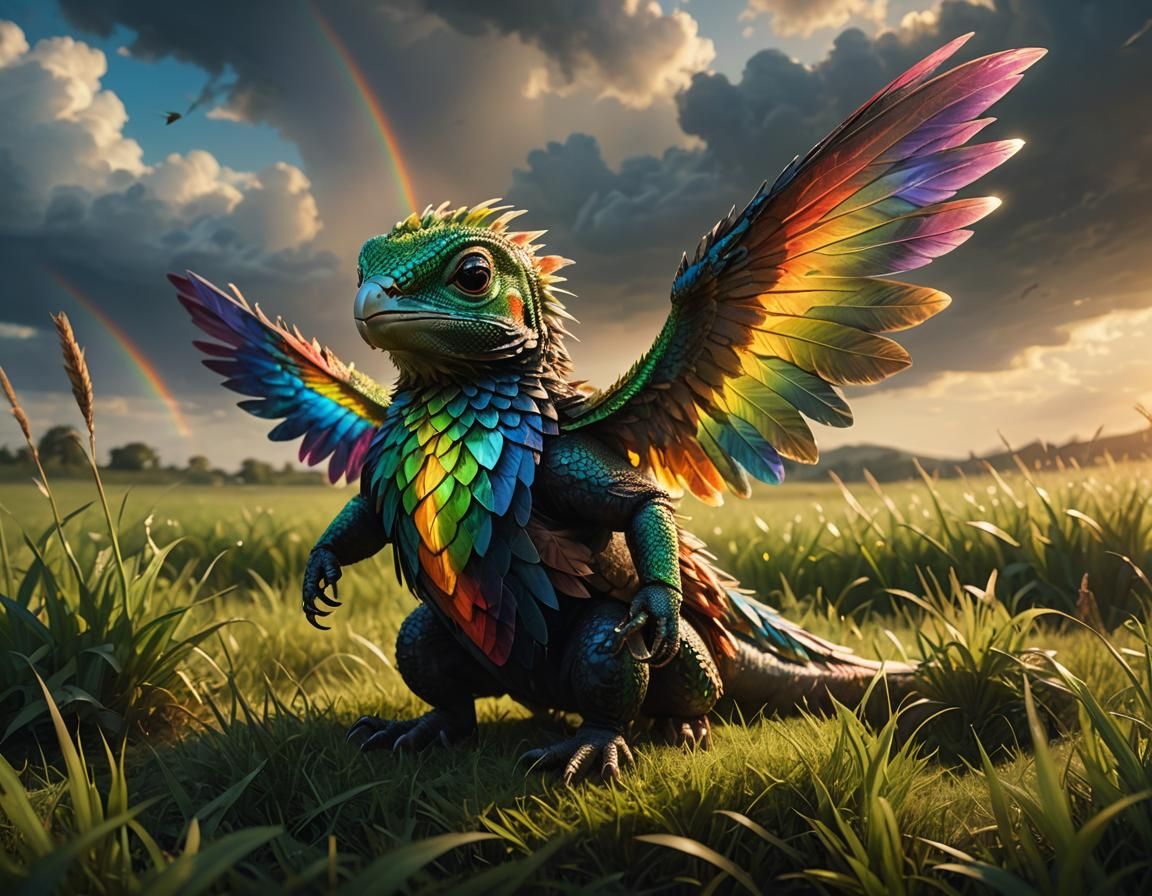Baby prism dragon
