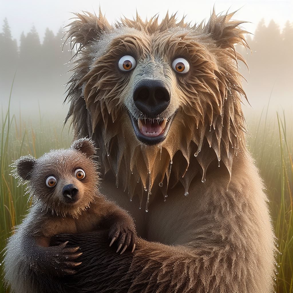Bear and Intense Cub