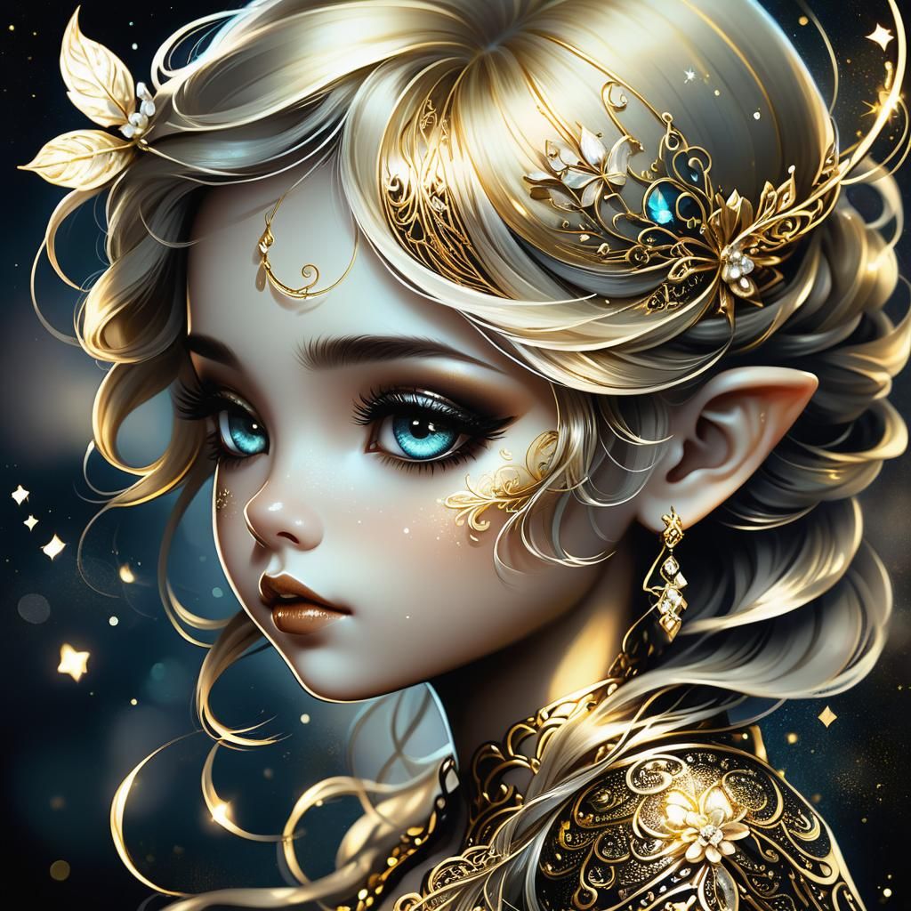 a cute elf princess