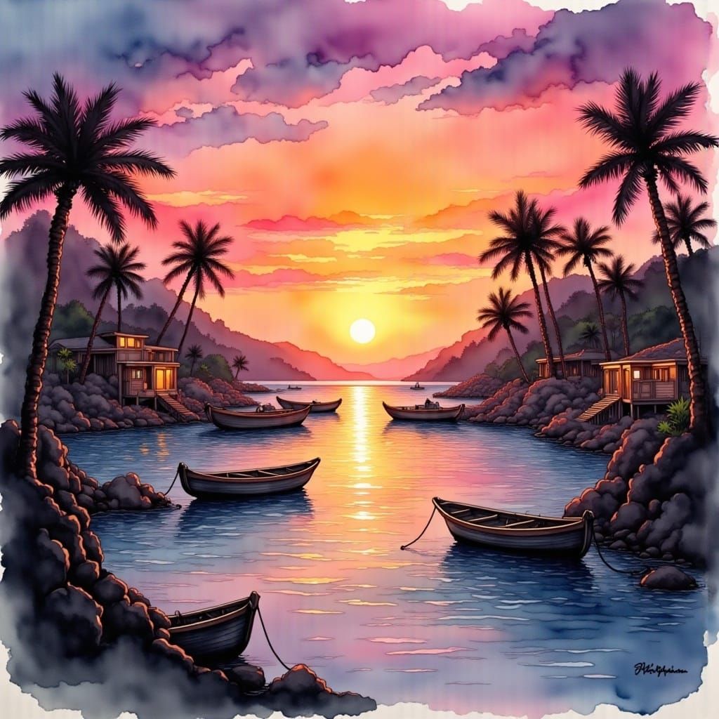 Muted Neon WaterFlux