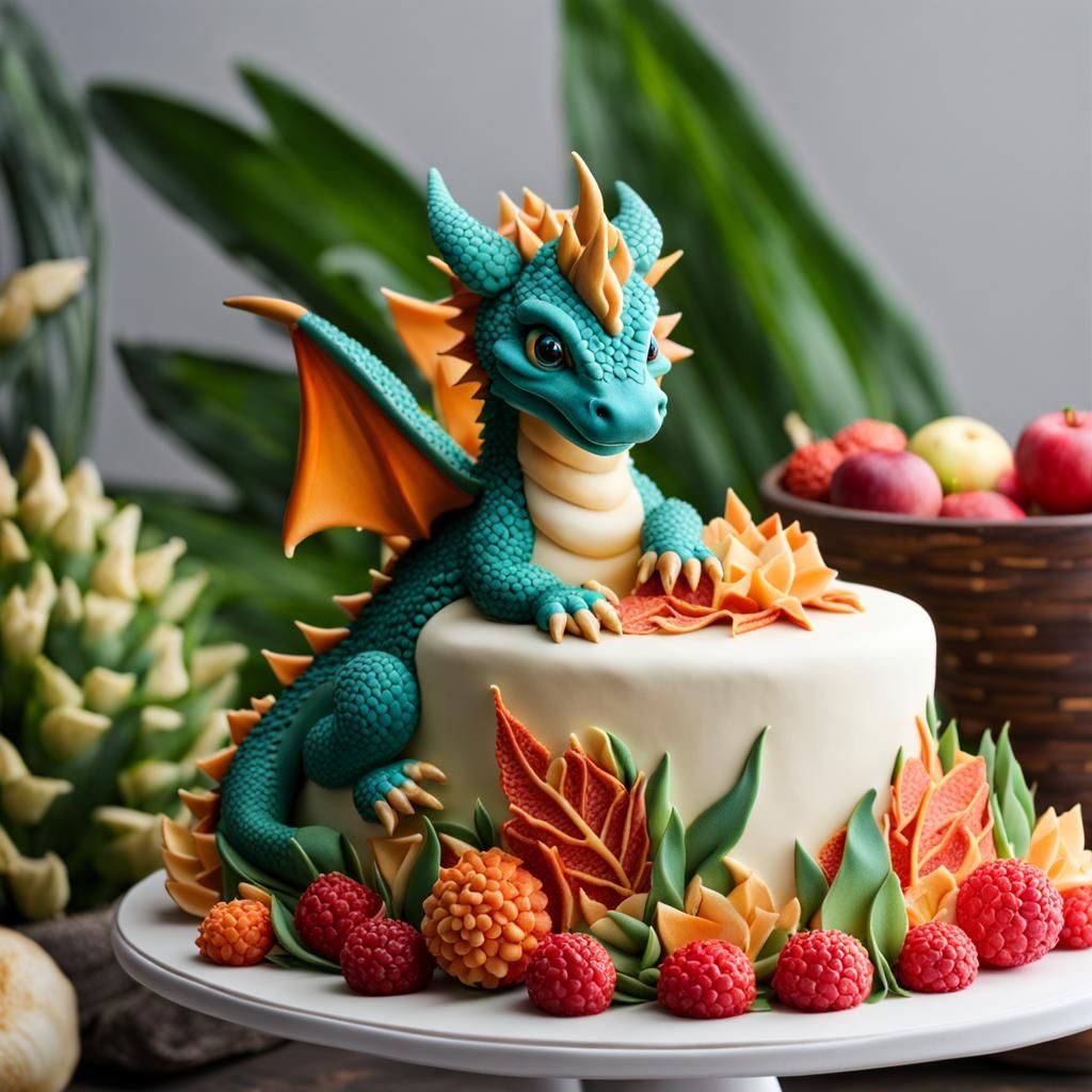 Baby Dragon Cake