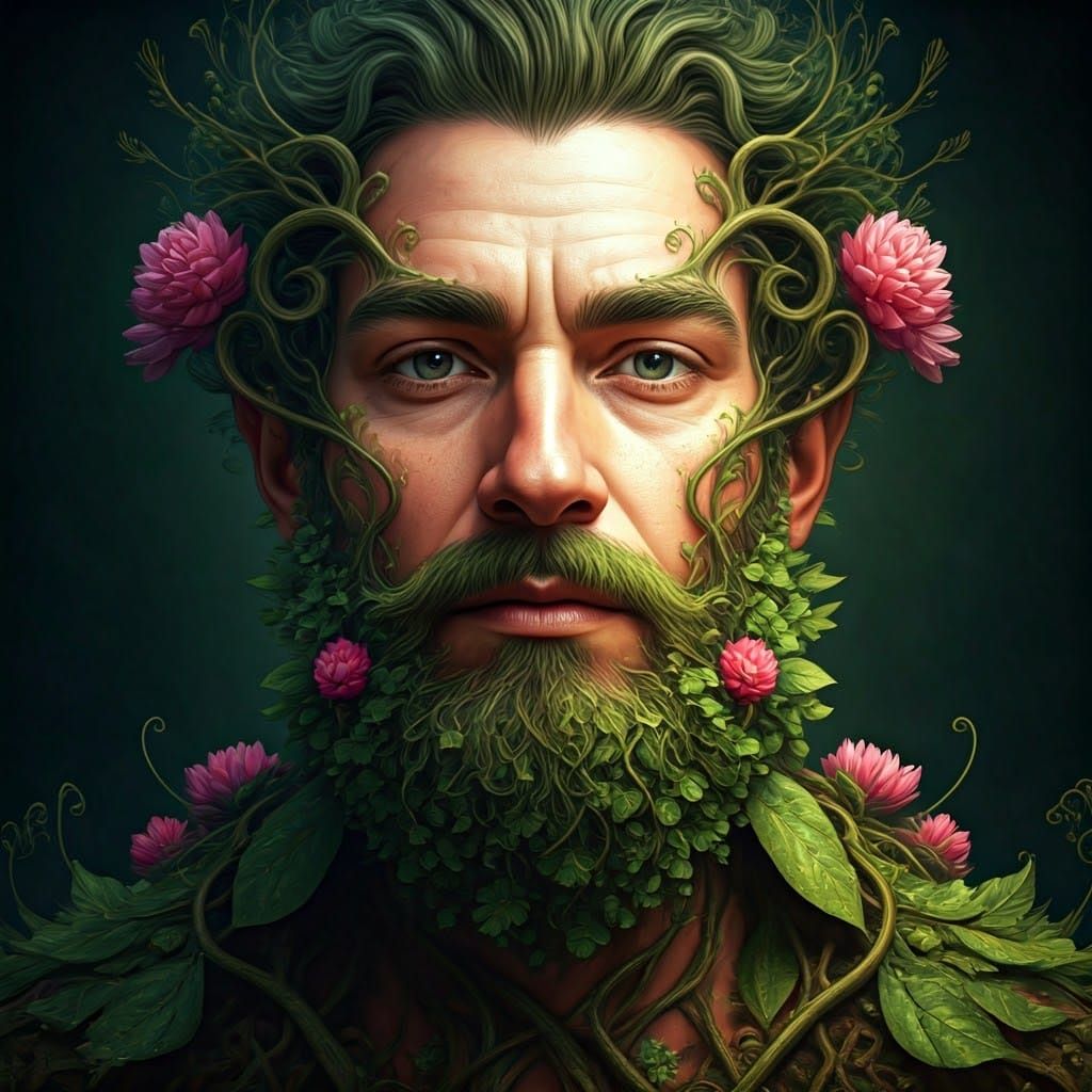 An overgrown beard, time to trim the vines back.  by @Jeanne