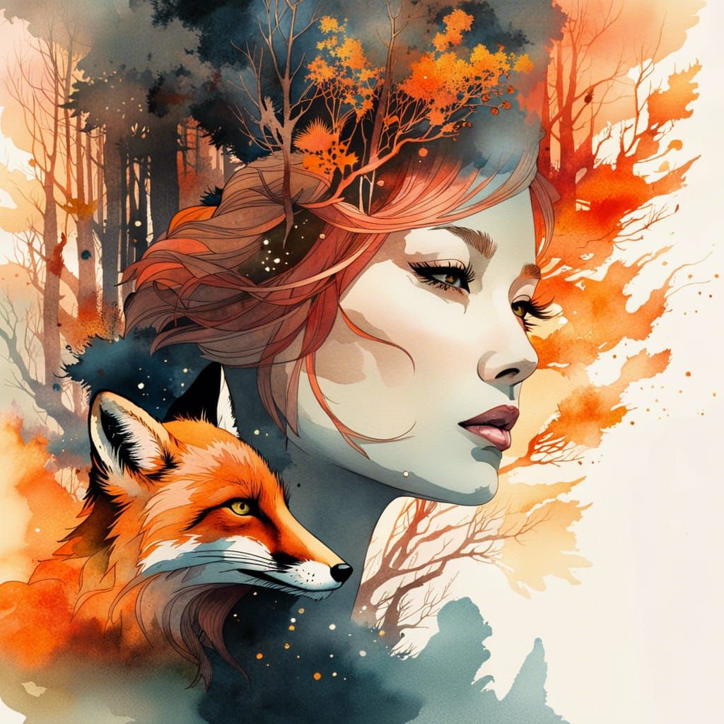 Forest Fox Princess  by @GeoJewel