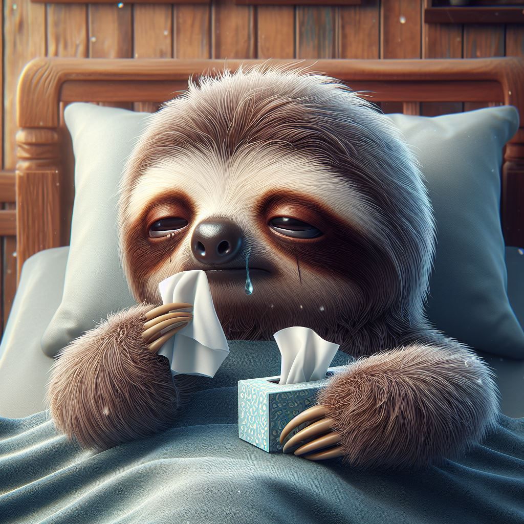 Sick sloth