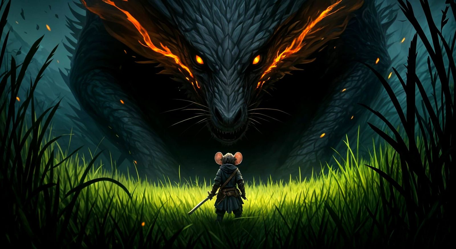 Against all odds (Mouse Knight Saves The Day)  by @Fibek