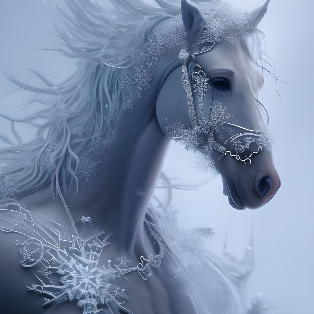 Winter horse  by @Luminous