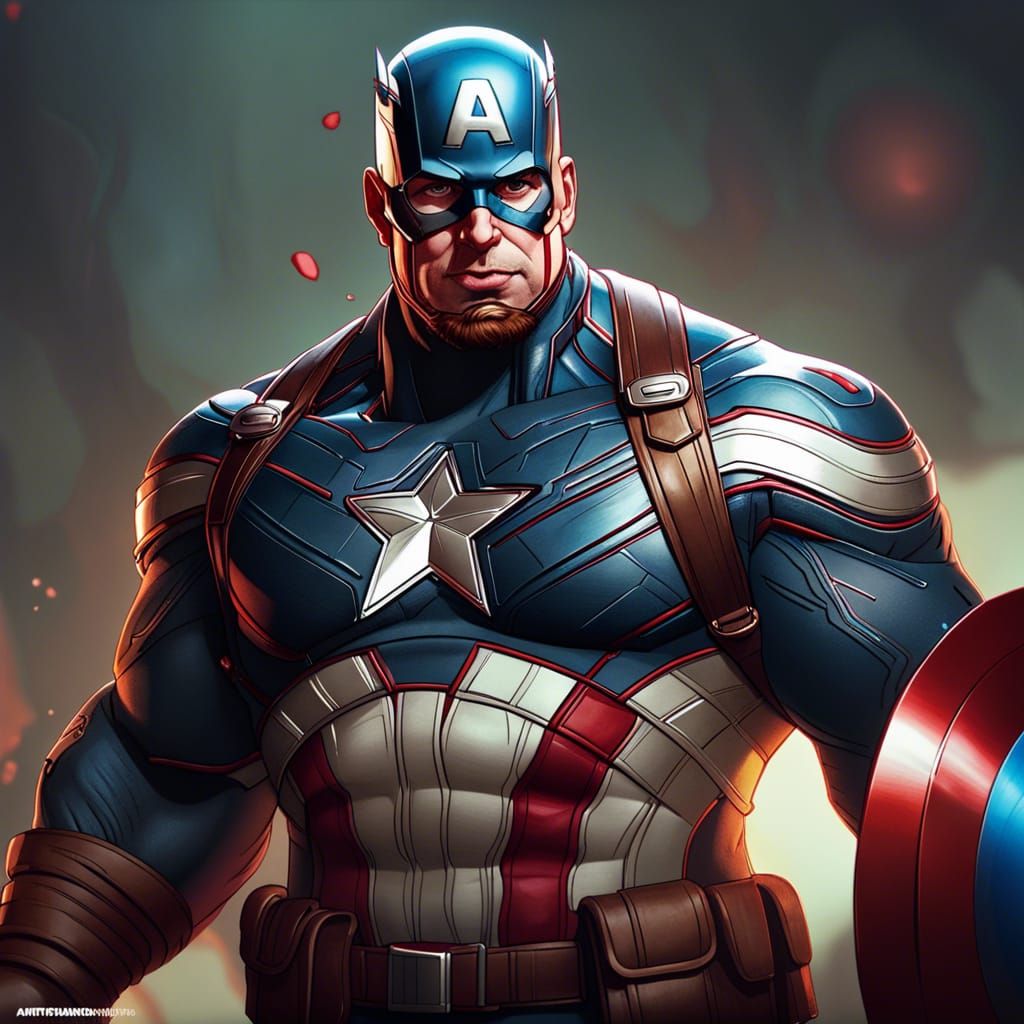 Captain America - AI Generated Artwork - NightCafe Creator