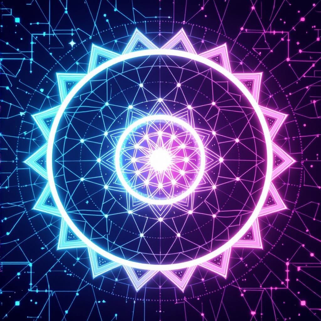 Colorful Parrot on High Branch Over Azure Stream