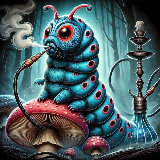 Hooka Smoking caterpillar