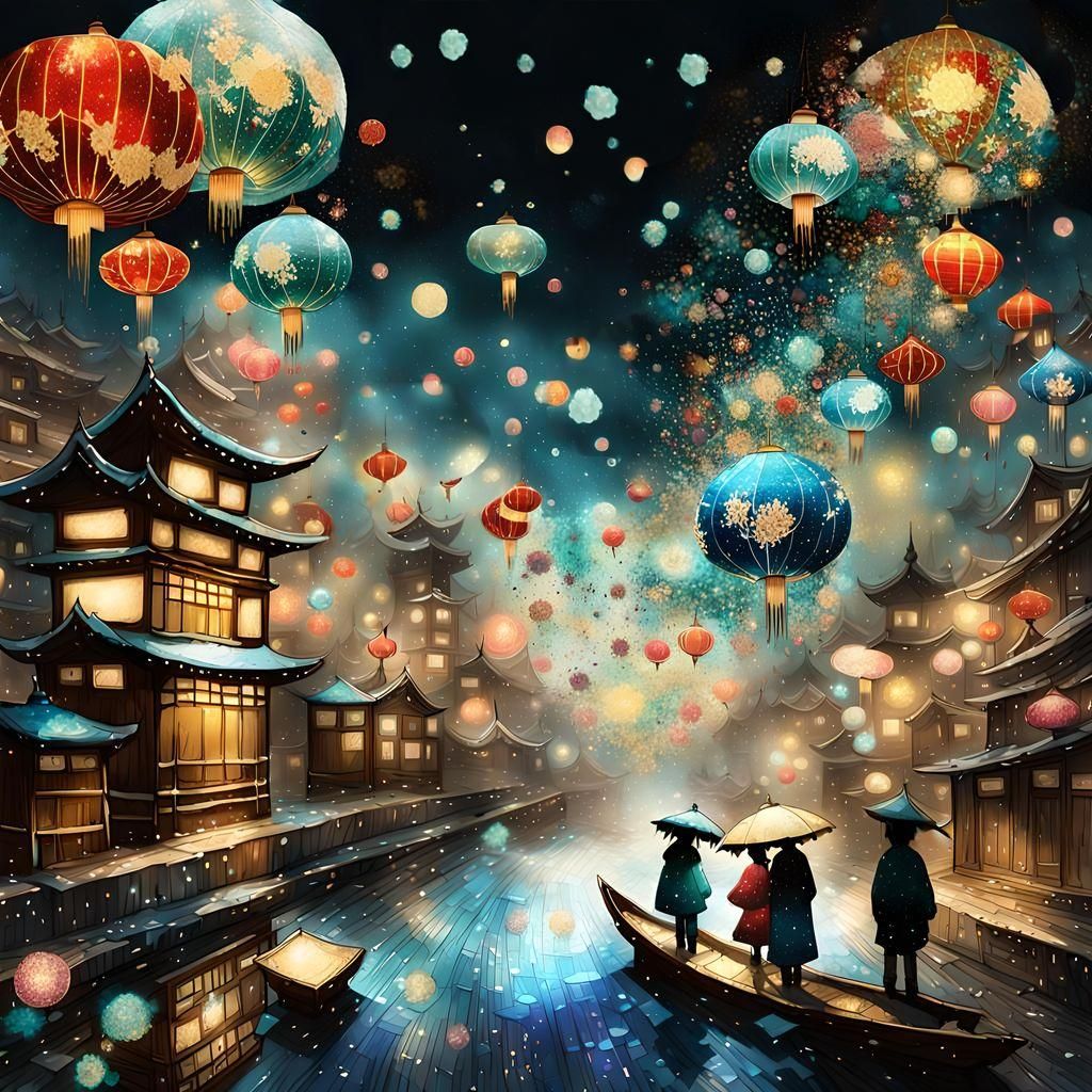 Japanese lanterns  by @Magdalene