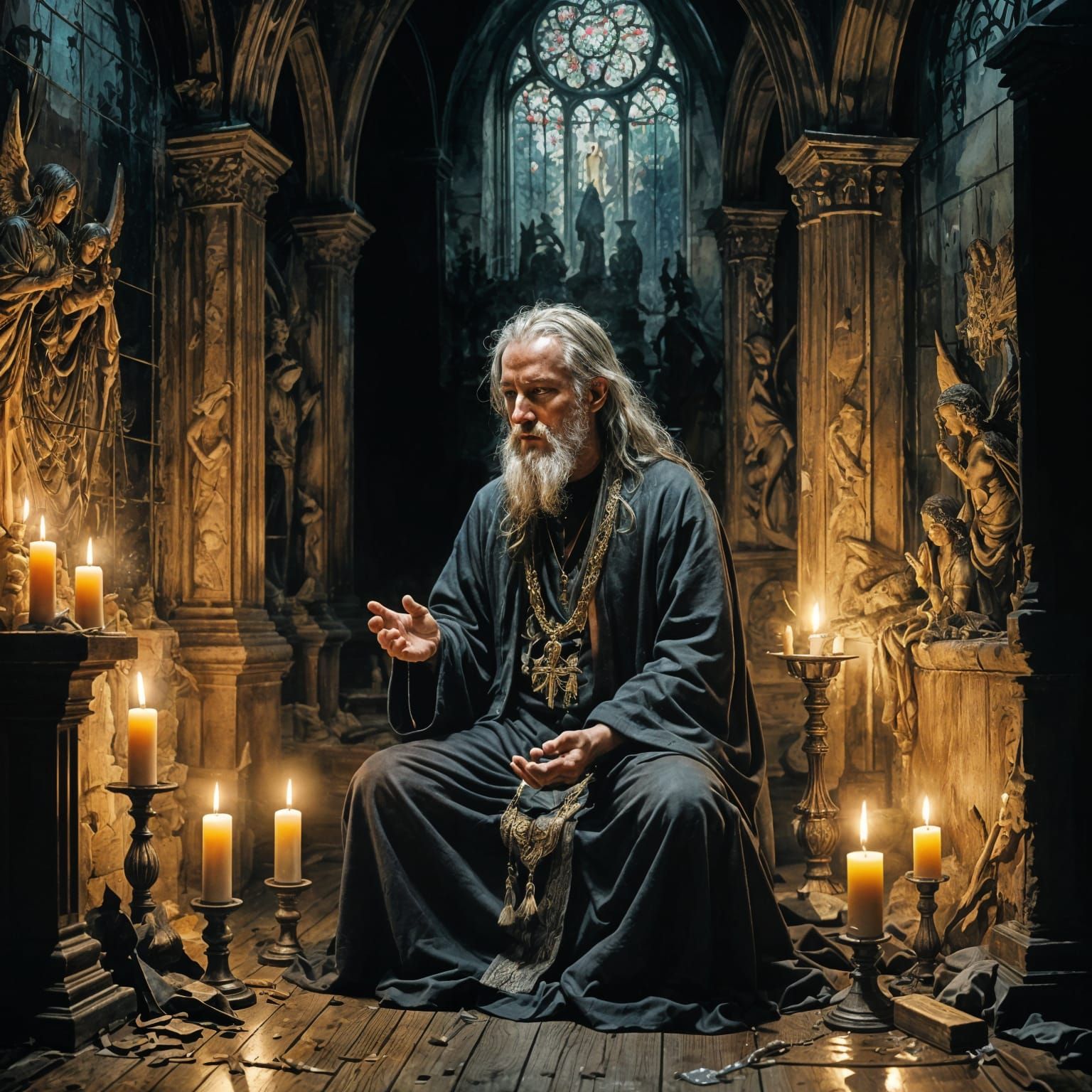 A Wizard in his Oratory  by @Alex Sumner