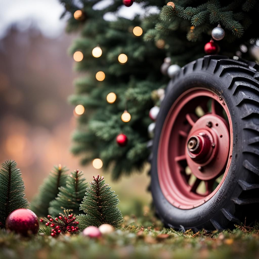tractor tyres  for xmas tree