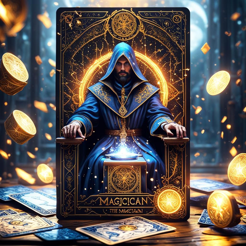 The Magician tarot card  by @Dahut