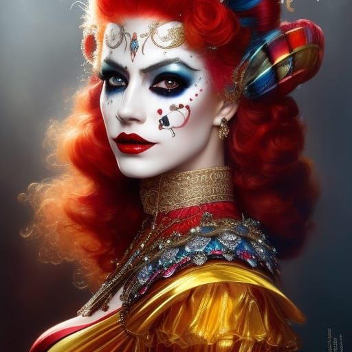 Harlequin Quinn  by @Leeric