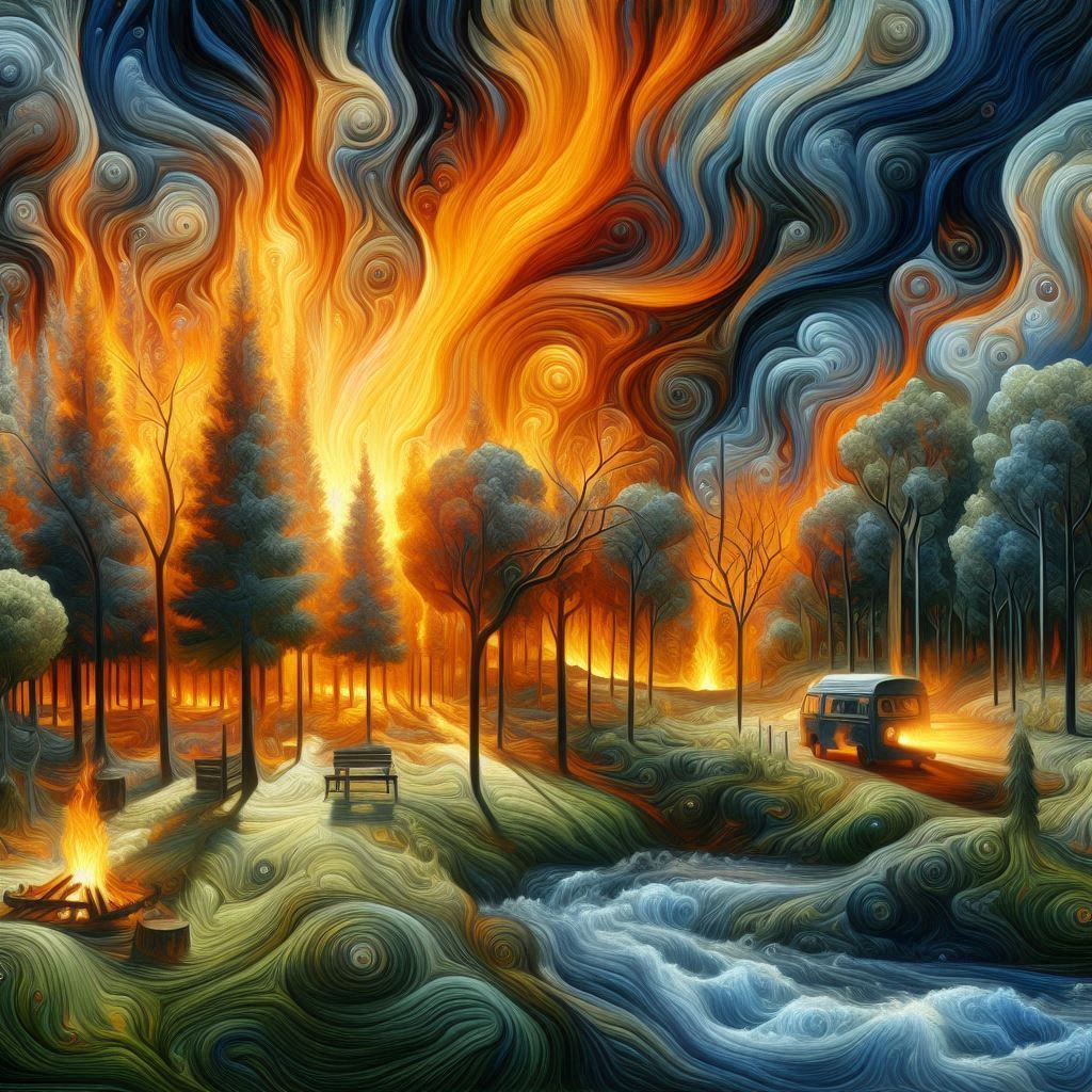 Surreal Forest Fire