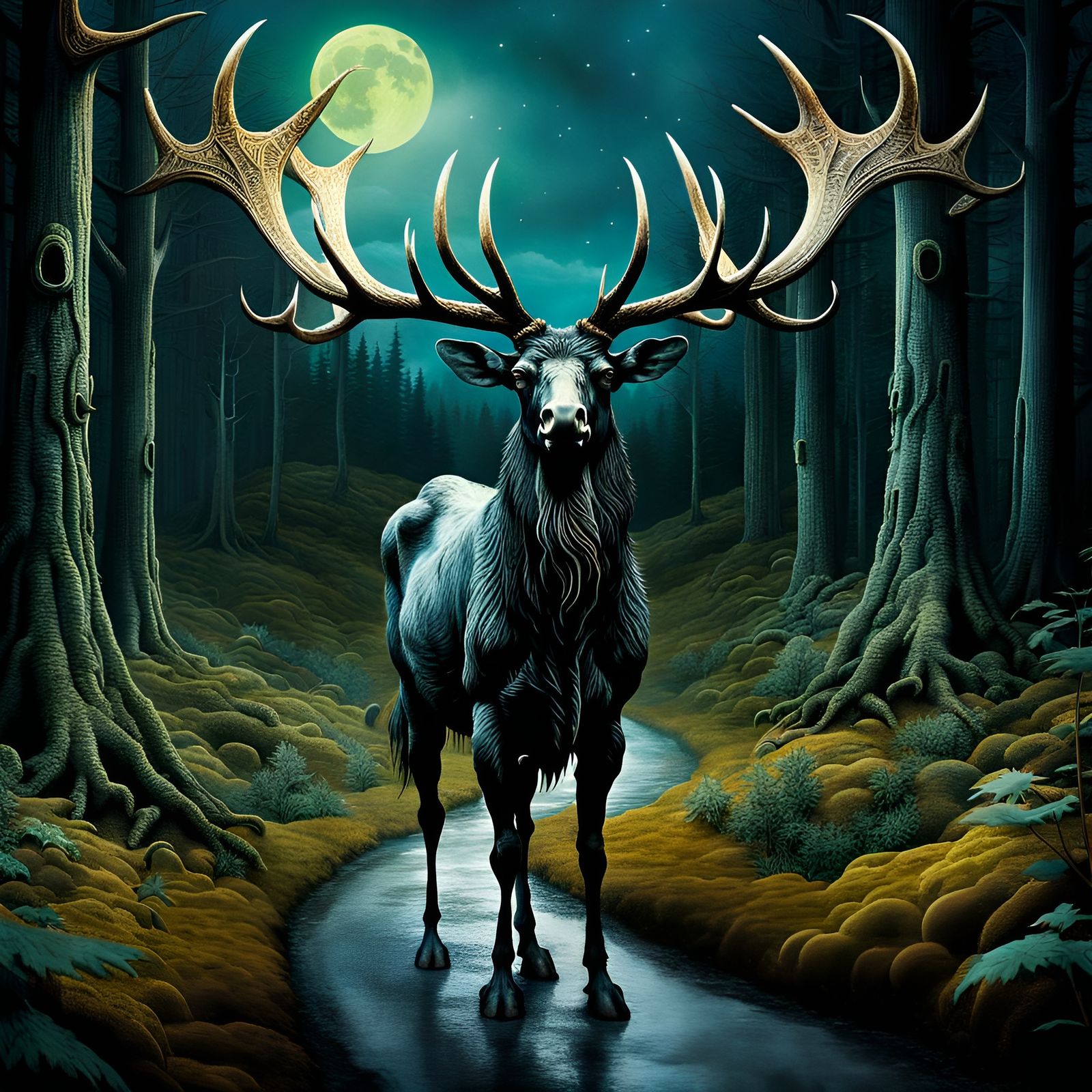 moose - AI Generated Artwork - NightCafe Creator