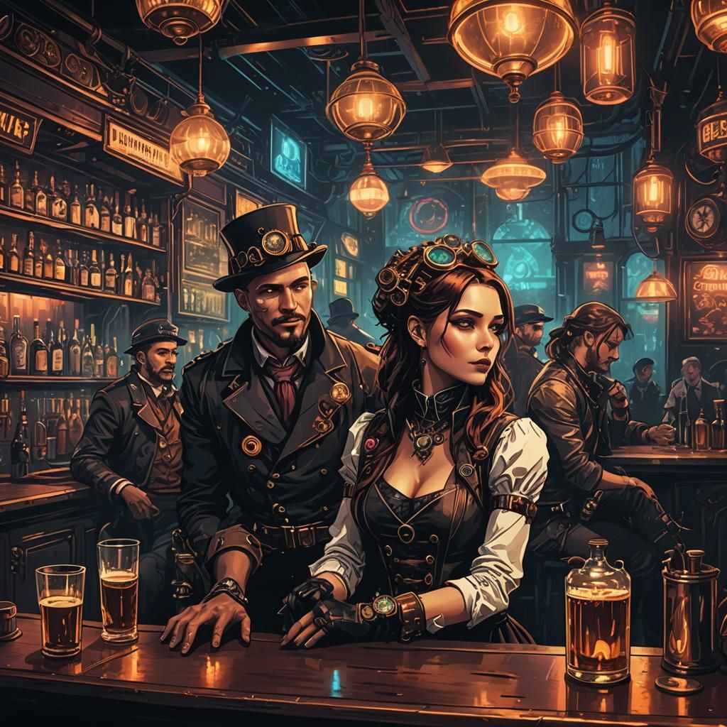 steampunk bar