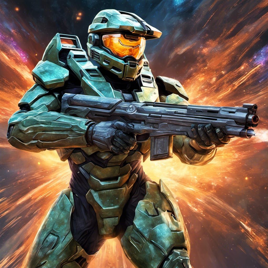 Master Chief with a 