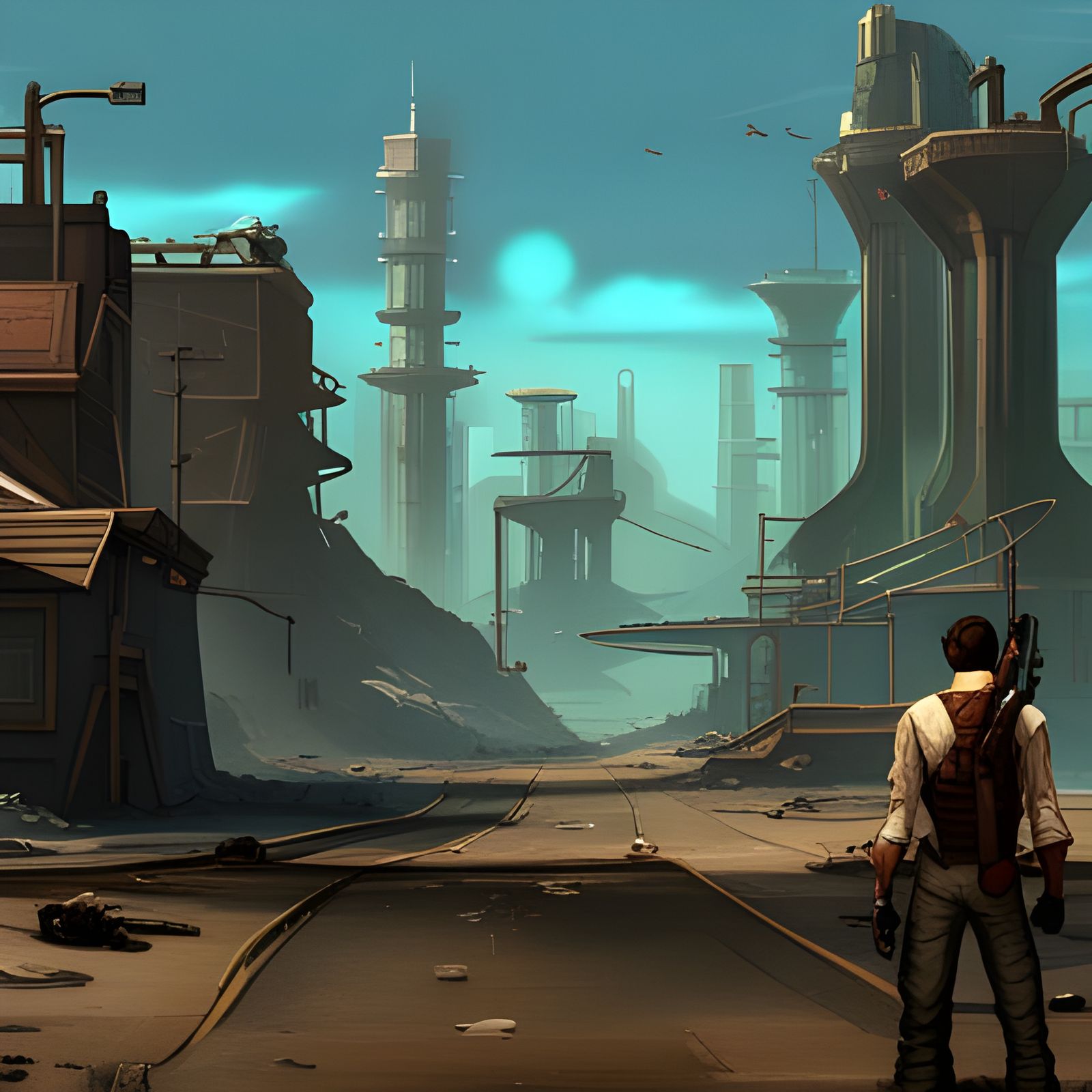 best Indy tween stick shooter game art, concept art, game art cyberpunk