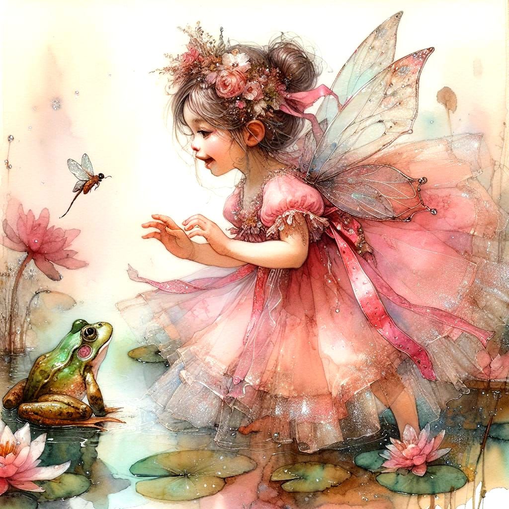 a pink fairy  by @Jarka Carta