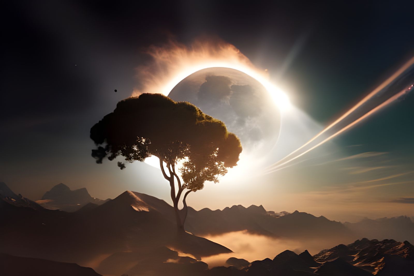 The Day The Moon Fell  by @cube4ursyn