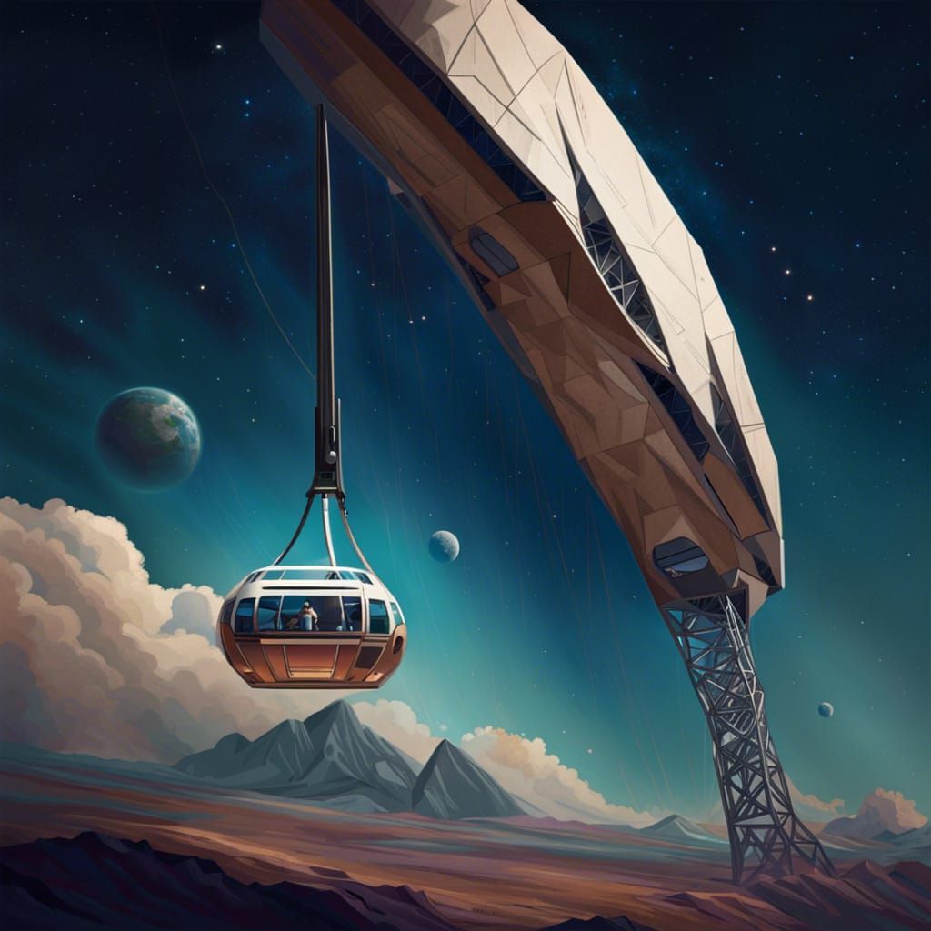 Un teleférico en el espacio