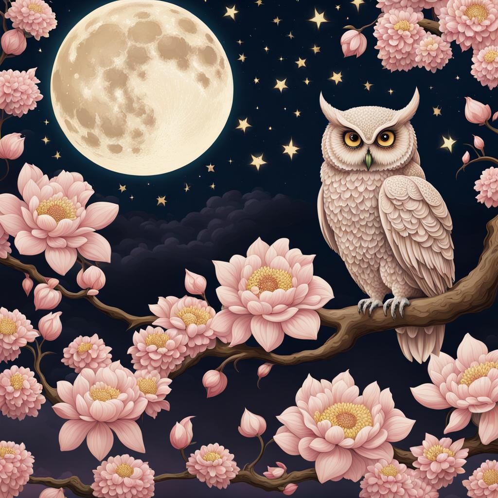 Owl and Moon (Harlem renaissance)