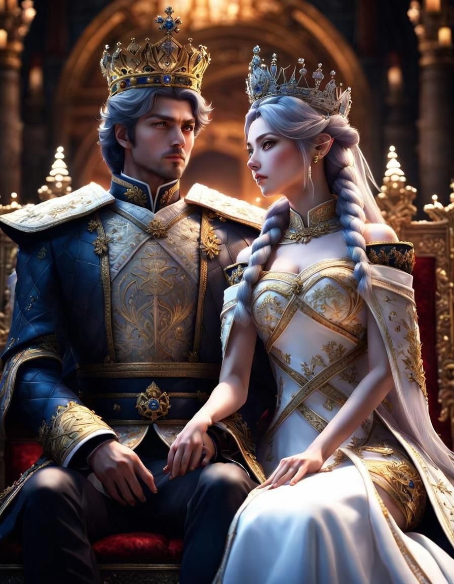 King and Queen - AI Generated Artwork - NightCafe Creator