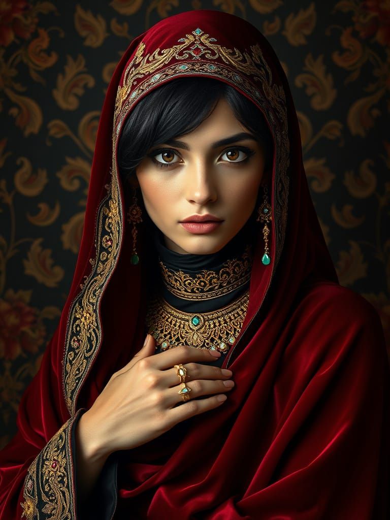 ياسمين لينا (Yasmin Leena) | 🇵🇸 ottoman portrait (Flux Schnell)  by @Mak