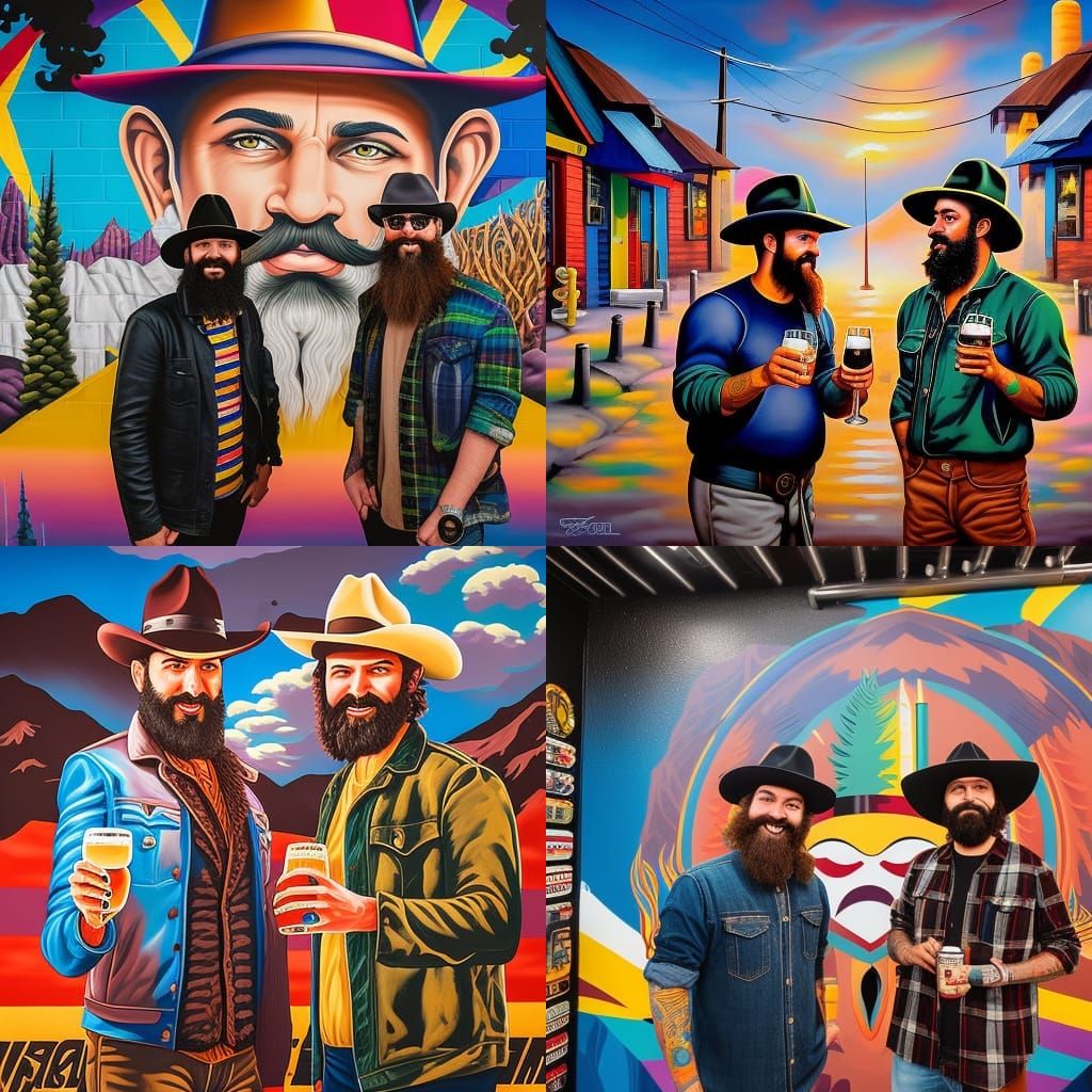 Hipsters at the craft brewery
