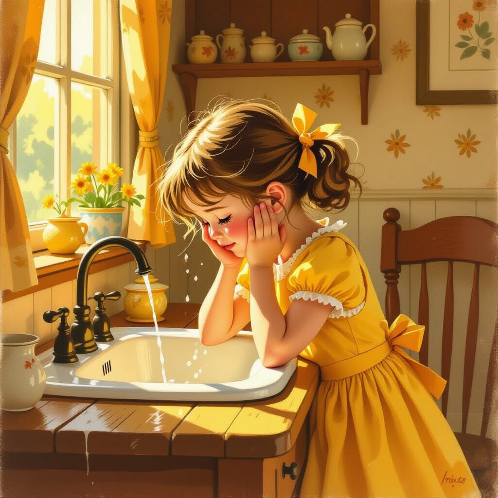 débarbouiller, wash up,  by @D V P