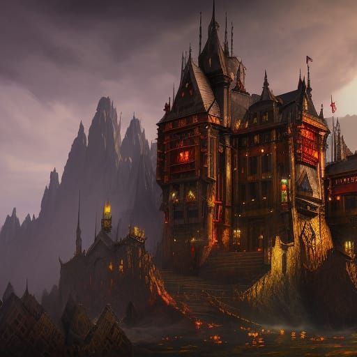 evil king castle - AI Generated Artwork - NightCafe Creator