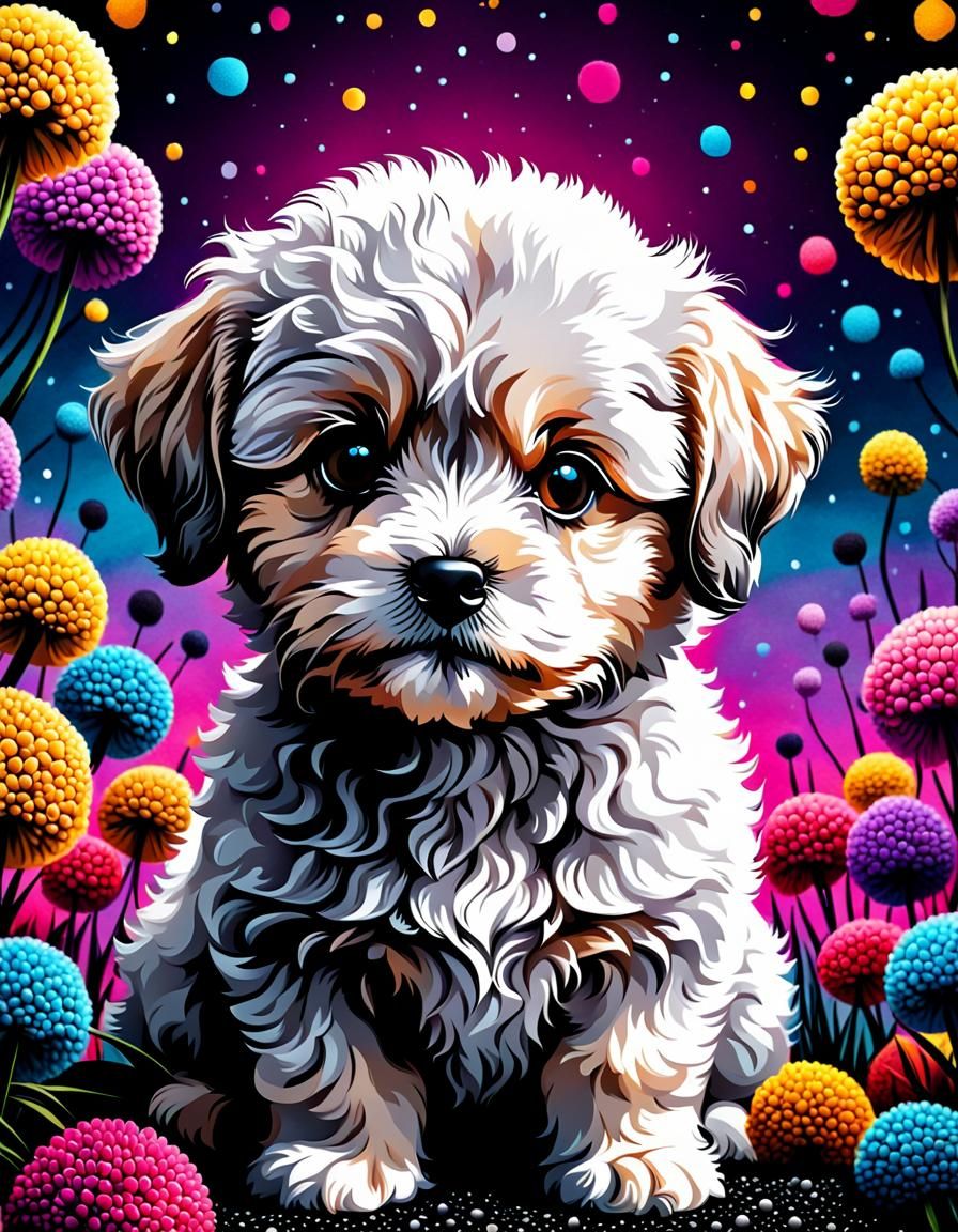 Maltipoo art best sale