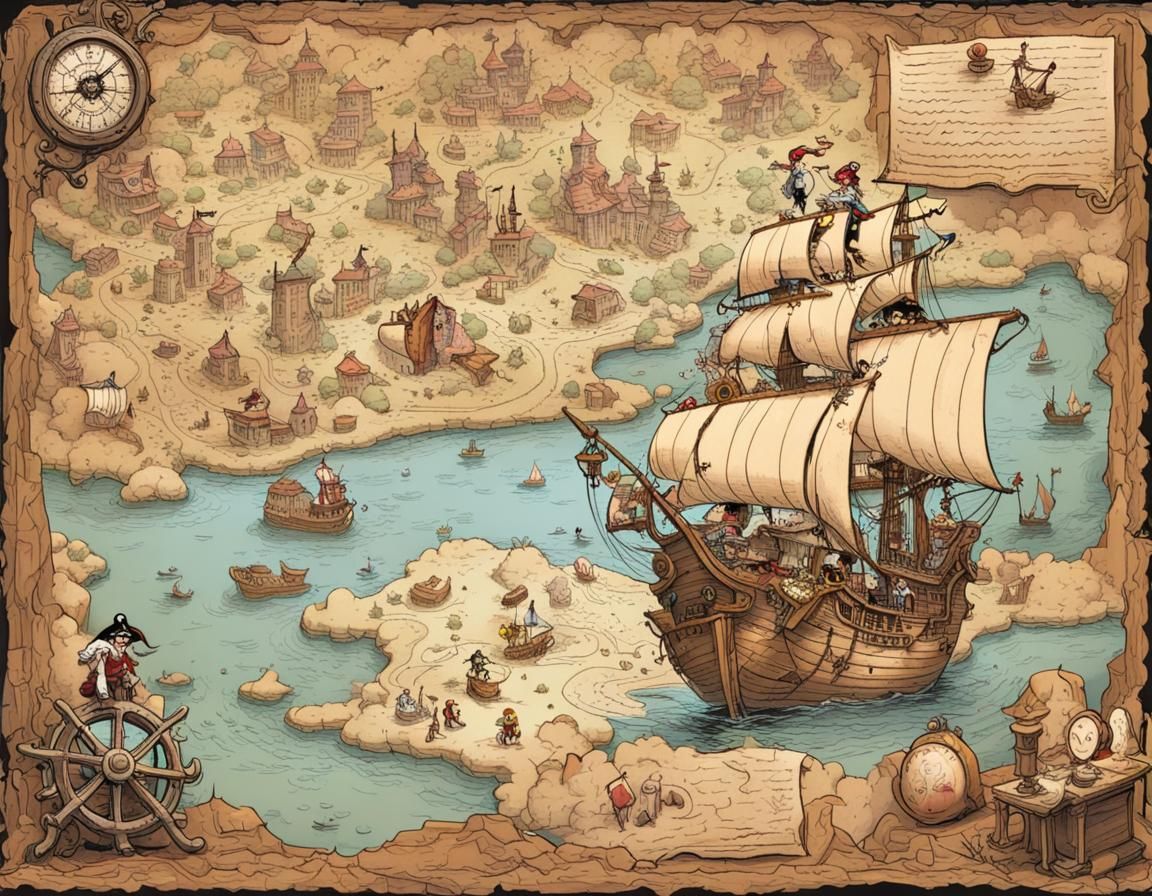 Pirate Treasure Map 🏴‍☠️  by @Thomas R