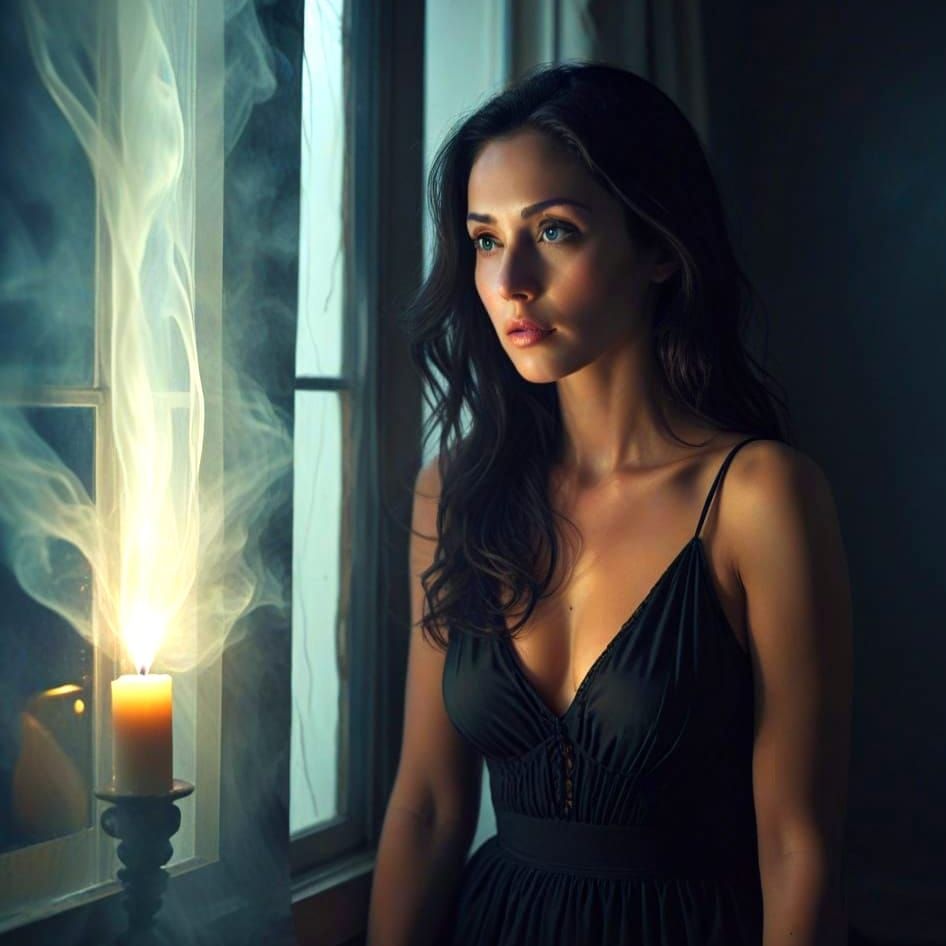 Ethereal Lady of Moonlight and Shadow