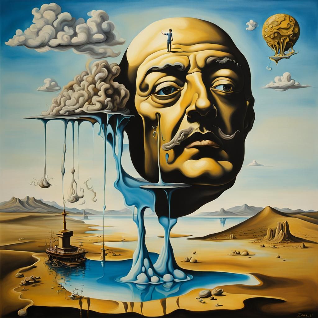 Surreal Melting Clock Inspired by Salvador Dali