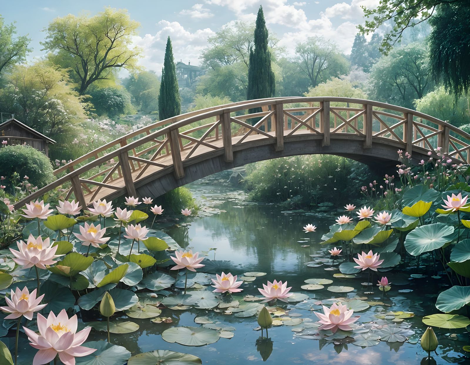 Lotus flowers.   by @Skyalia