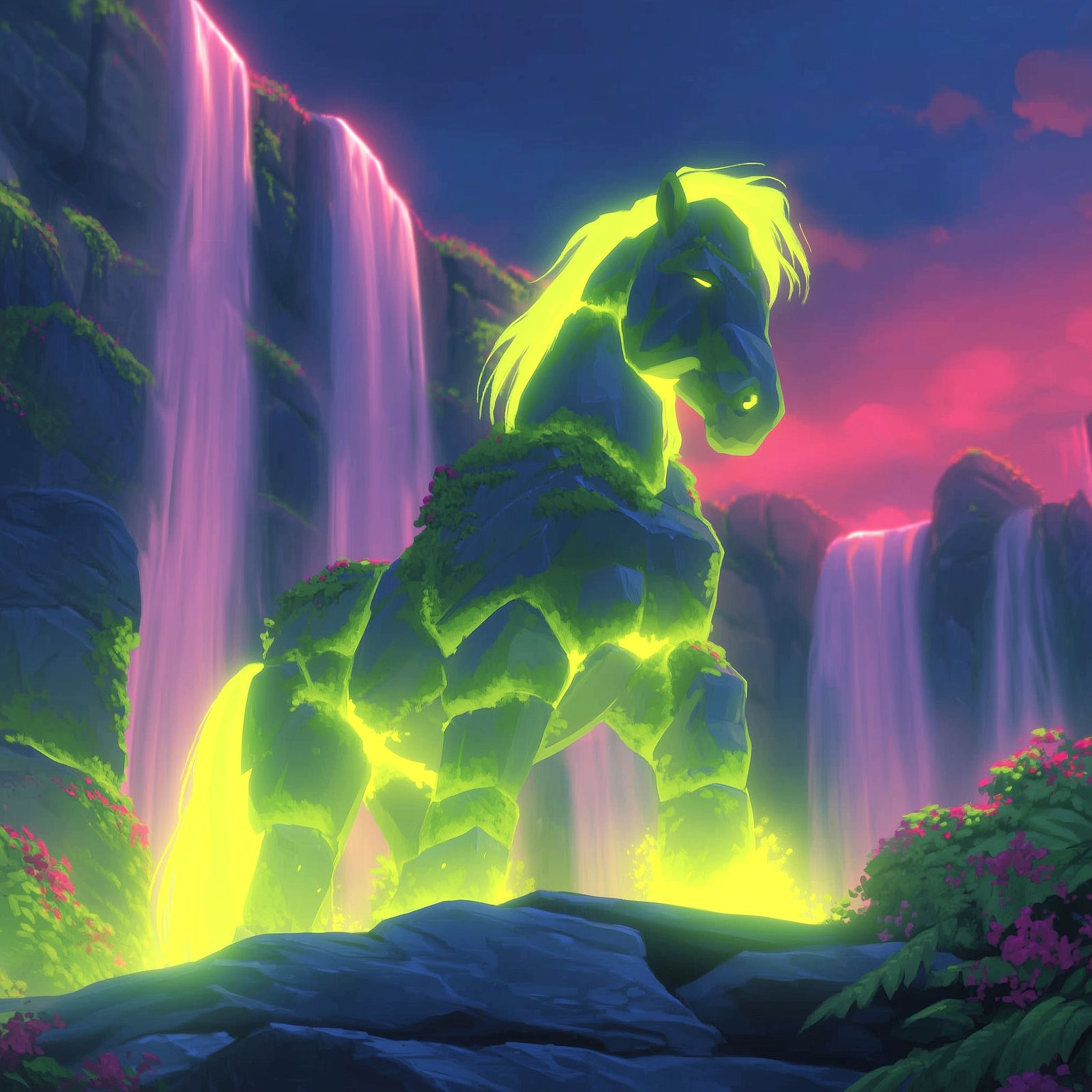 Neon Mane Falls