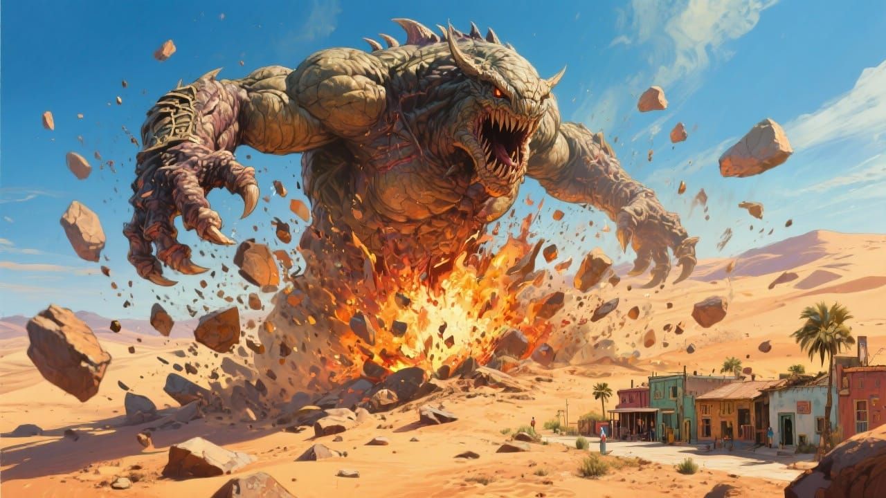 Creature Explodes out of the Ground After Centuries