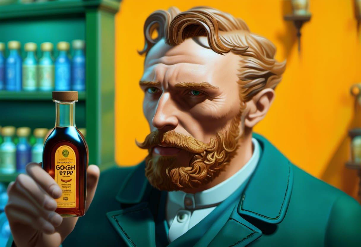 Vincent left art for his own pharmacy and invented Gogh syrup AI