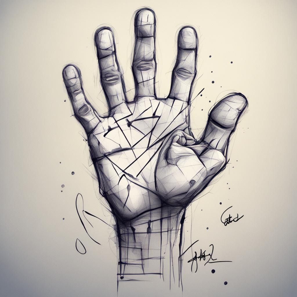 drawn hands