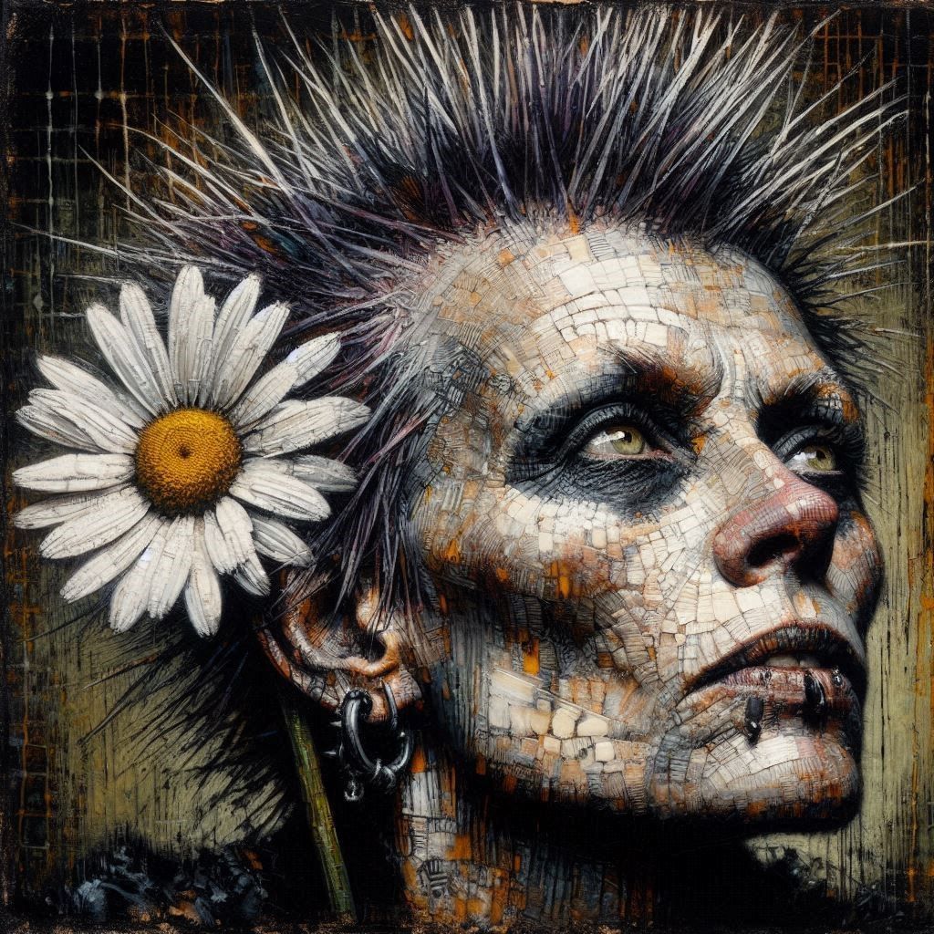 The woman and the daisy