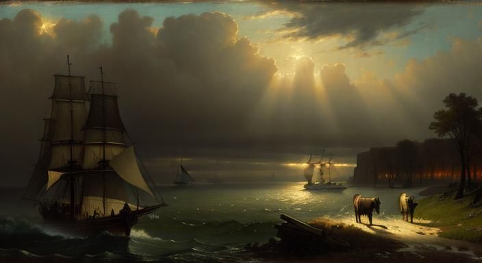 In the style of Andreas Achenbach