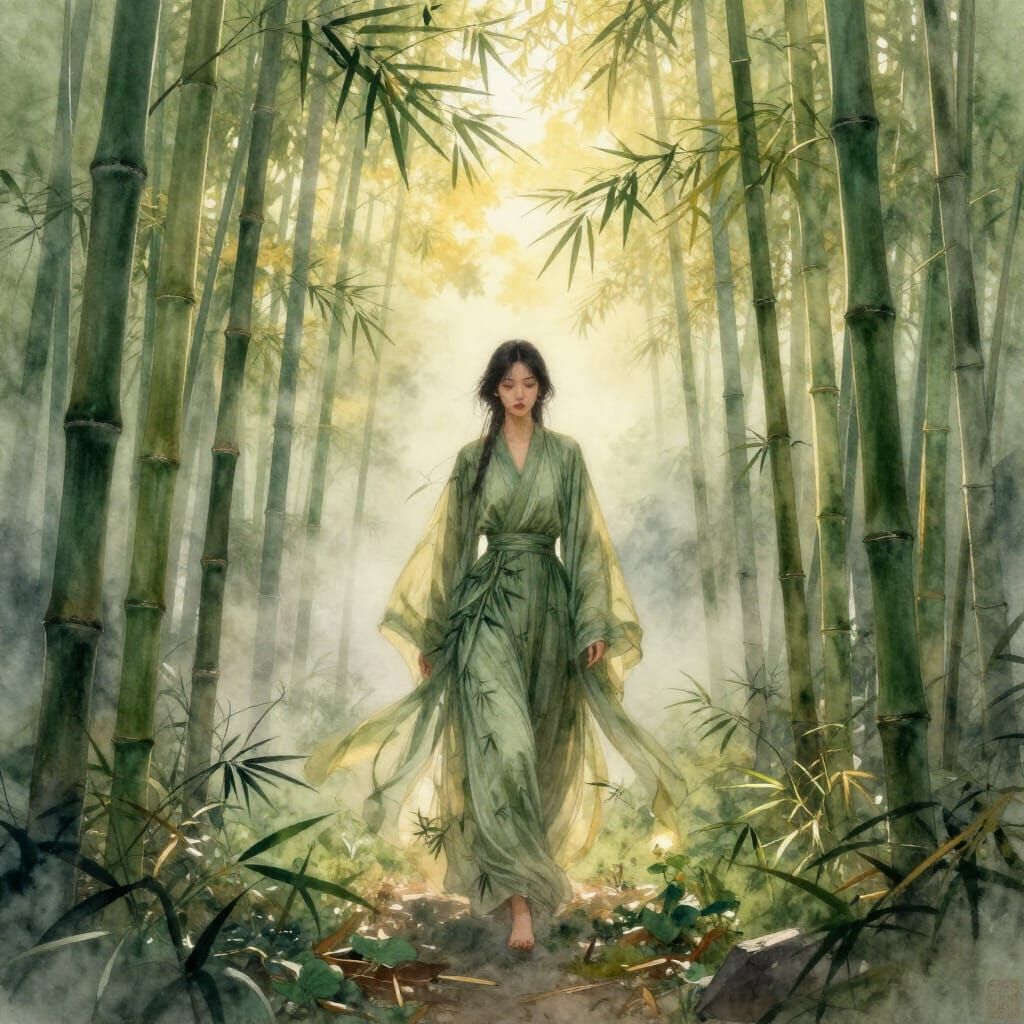  bamboo dress  by @Sandra Al