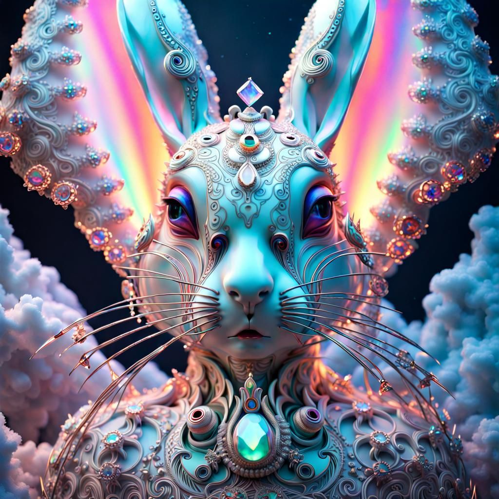 Mystical bunny - AI Generated Artwork - NightCafe Creator