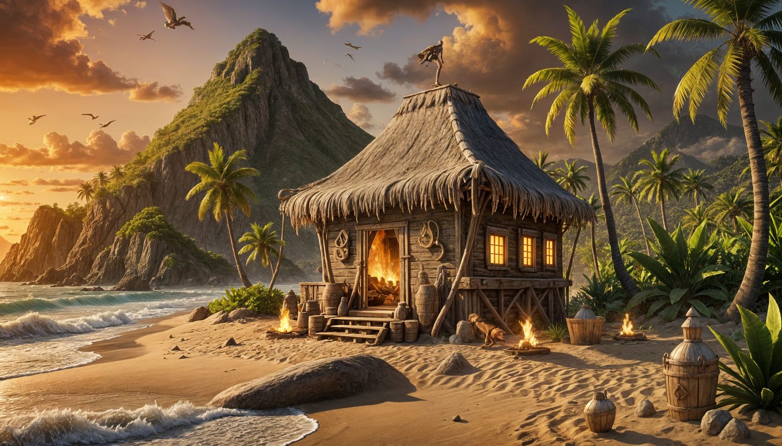 A not really lone island  by @Ugy10