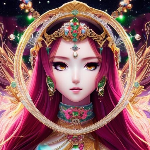 Anime Astral Goddess II - AI Generated Artwork - NightCafe Creator